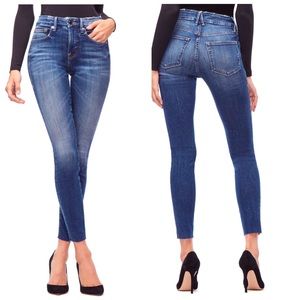 Good Legs Hi-Waist Raw Hem Skinny - Good American